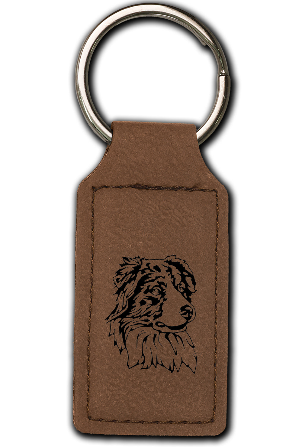 Australian Shepherd Leatherette Key Chain