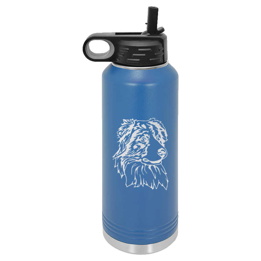 Australian Shepherd Water Bottle