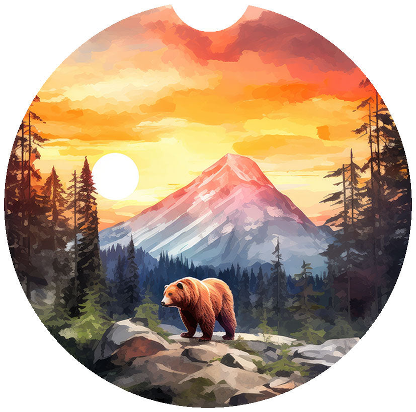 Bear Car Coasters – Mountain