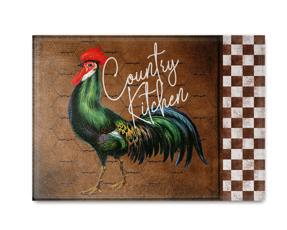 Country Kitchen Rooster Cutting Board