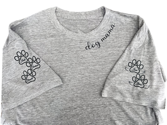 Dog Mama Personalized Tshirt