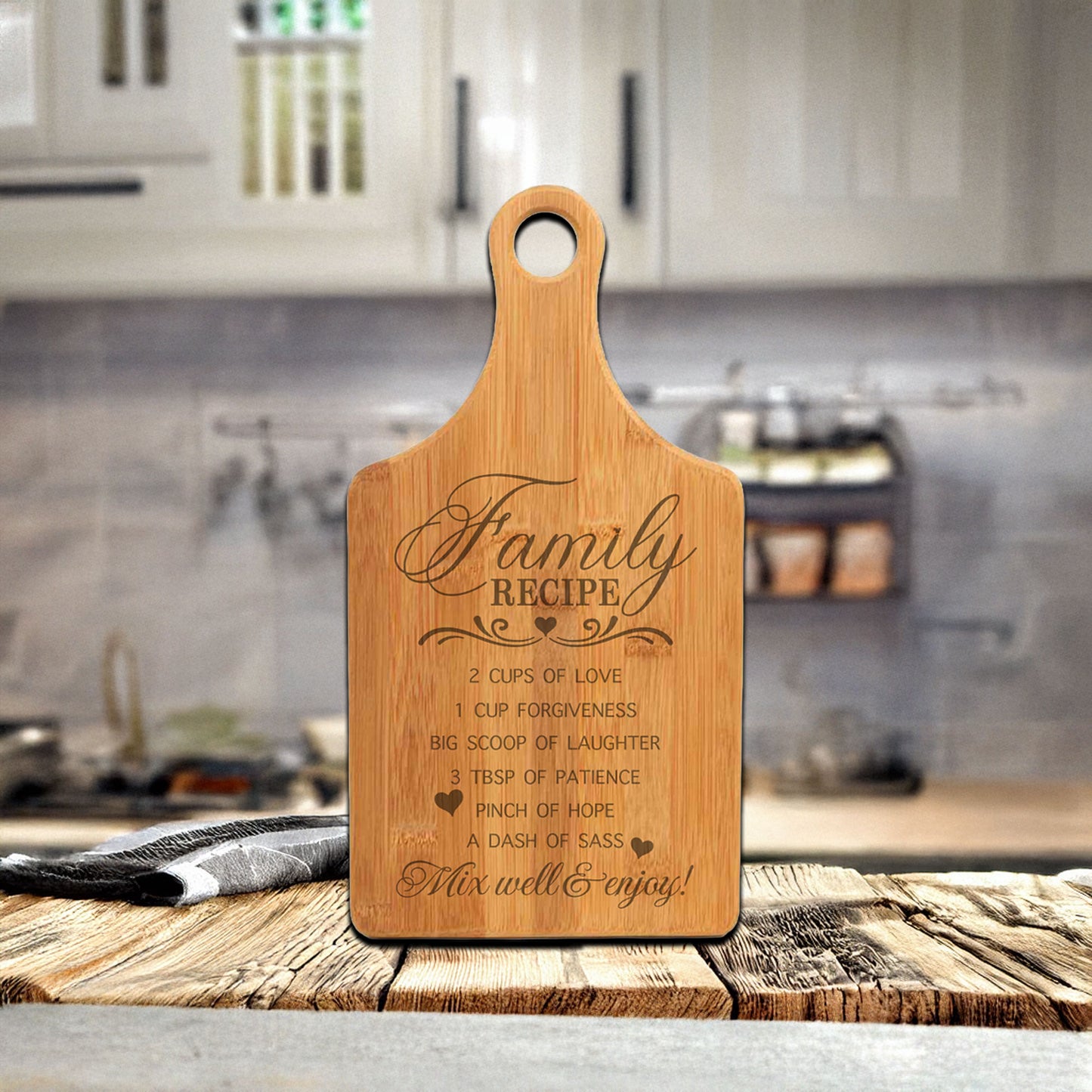 Family Recipe Cutting Board