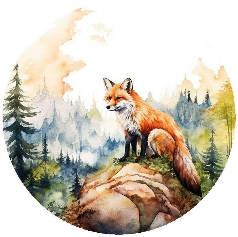 Fox Car Coasters β Woodland