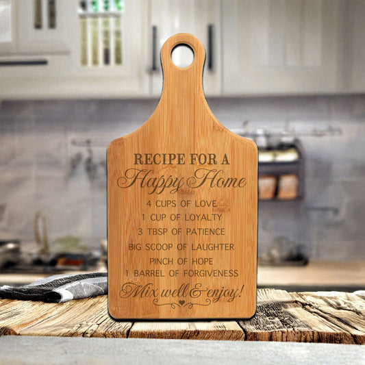 Happy Home Recipe Cutting Board
