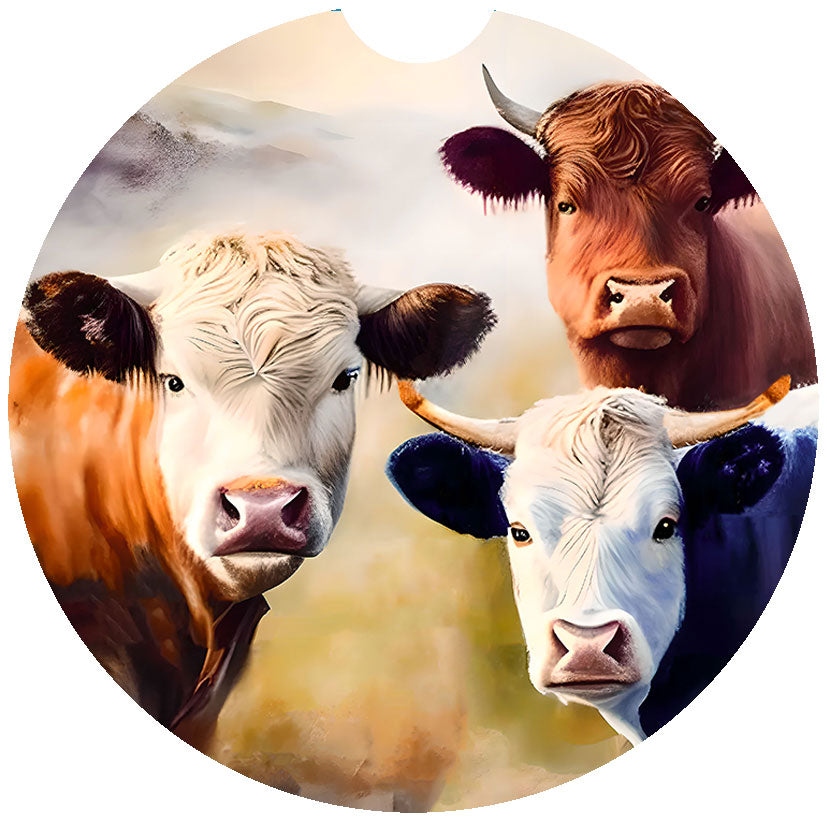 Highland Cow Car Coasters