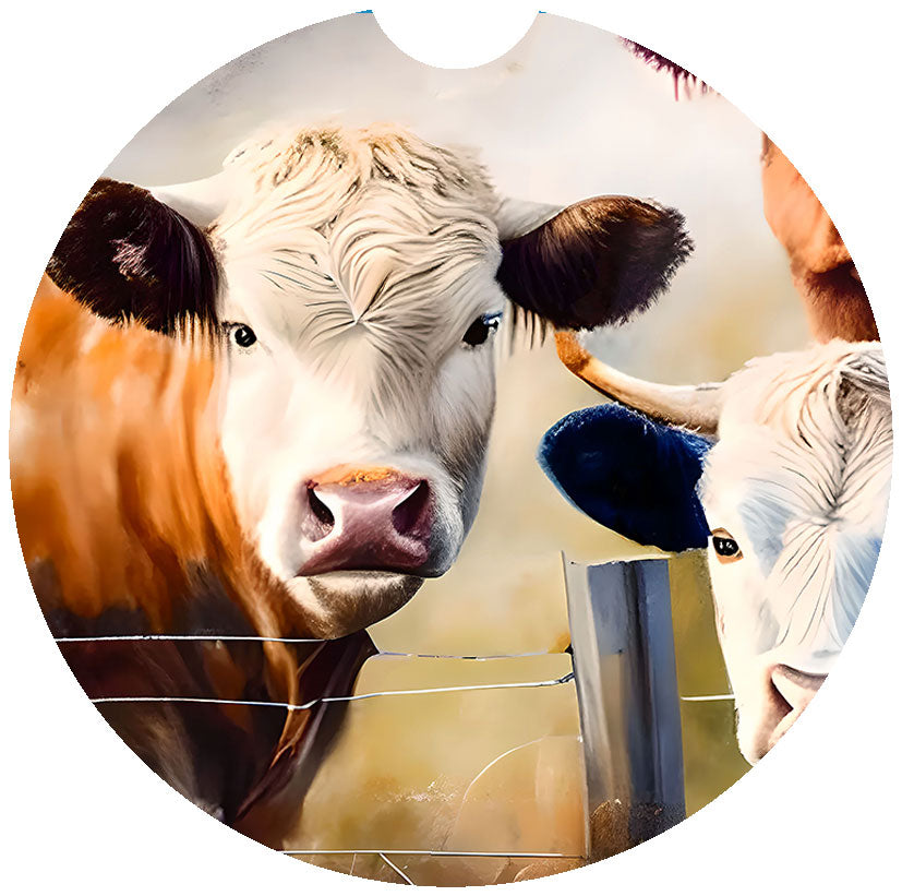 Highland Cow Car Coasters