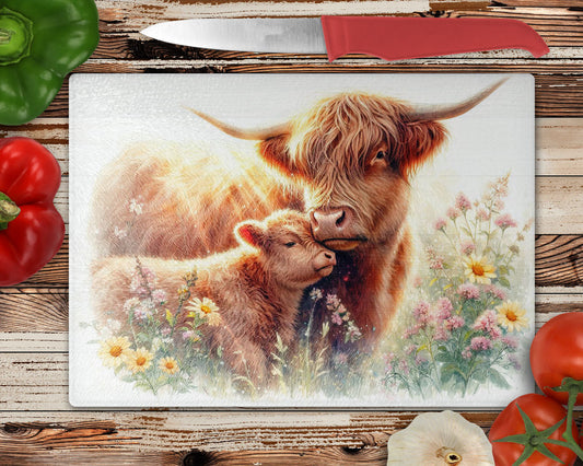 Highland Cow Cutting Board
