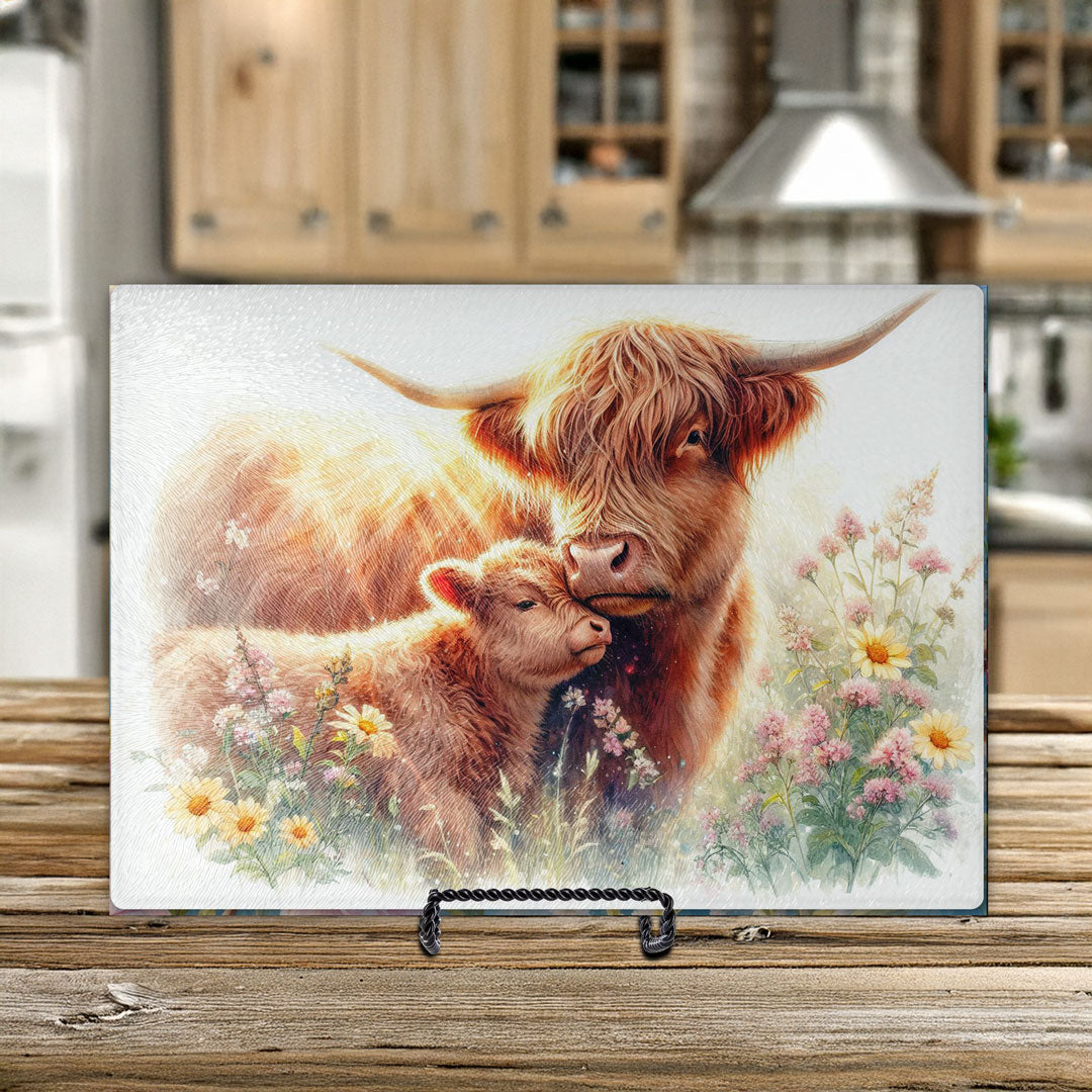 Highland Cow Cutting Board