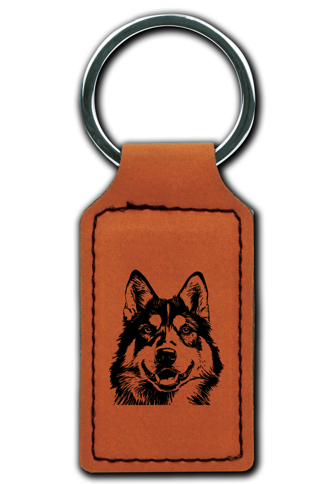 Husky Leatherette Key Chain