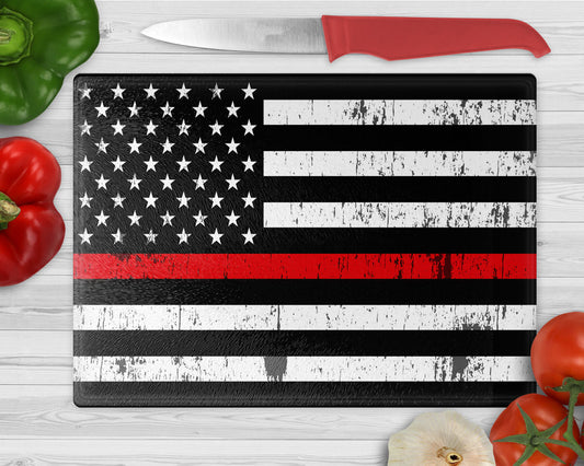 Red Line Flag Cutting Board