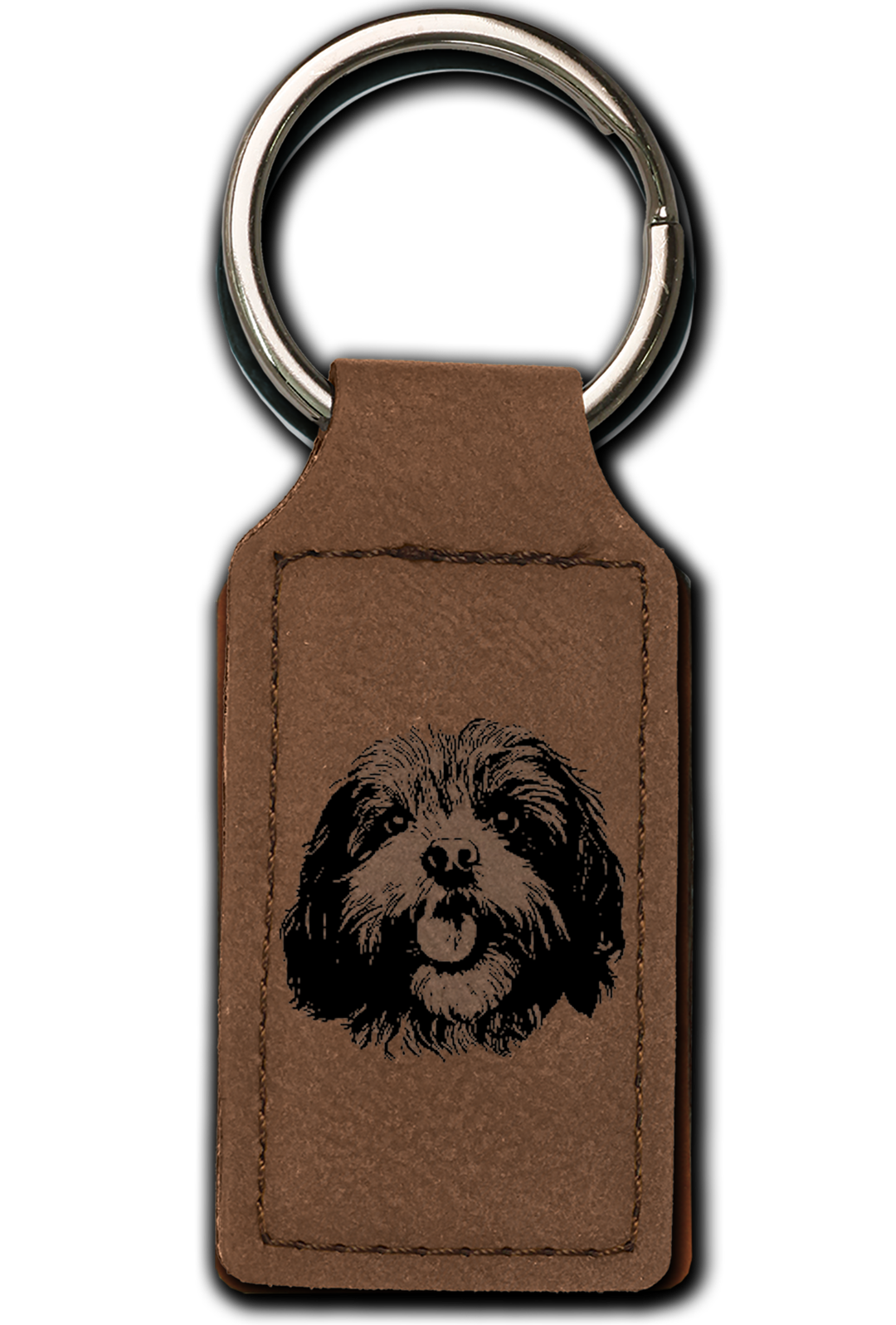 Shih Tzu Leatherette Key Chain