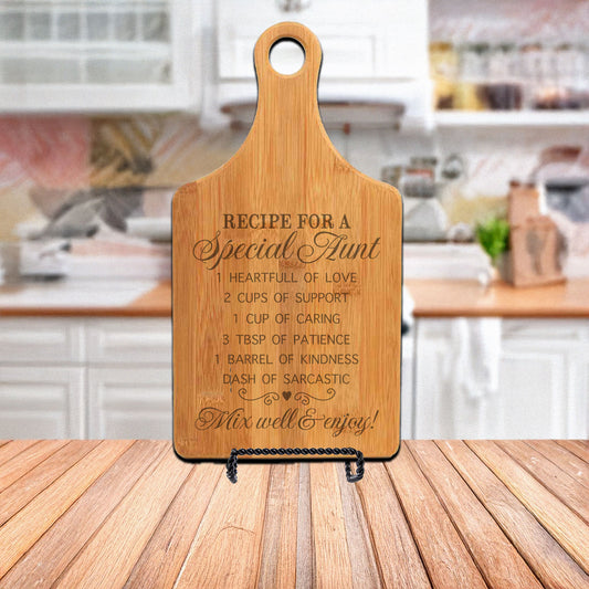 Special Aunt Recipe Cutting Board