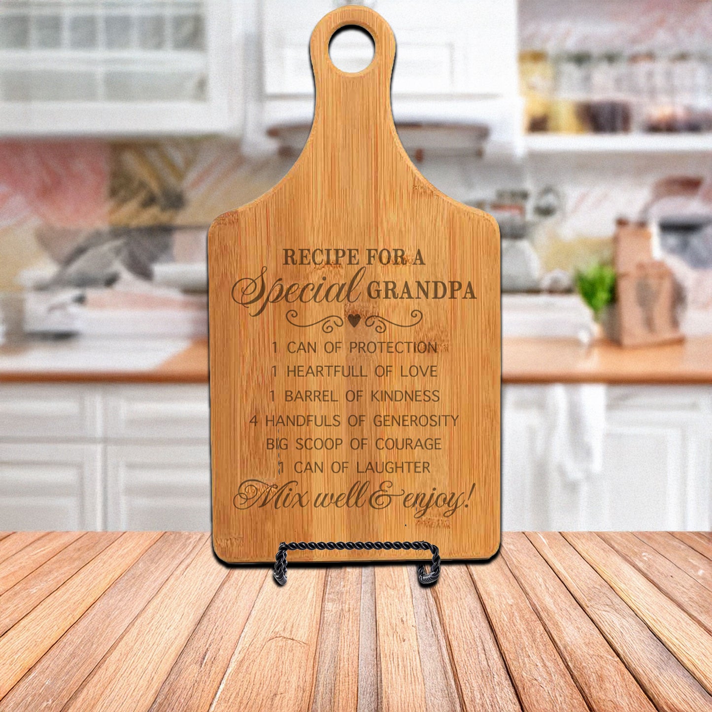 Special Grandpa Recipe Cutting Board