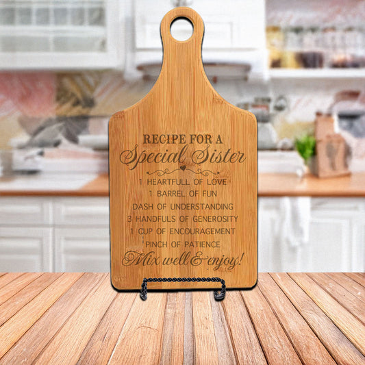 Special Sister Recipe Cutting Board