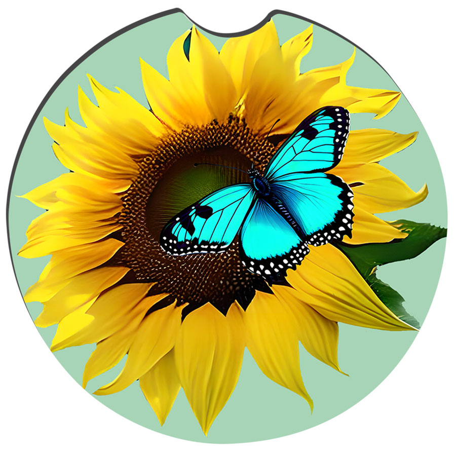 Sunflower Car Coasters
