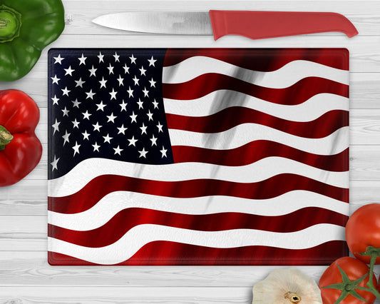 US Flag Cutting Board