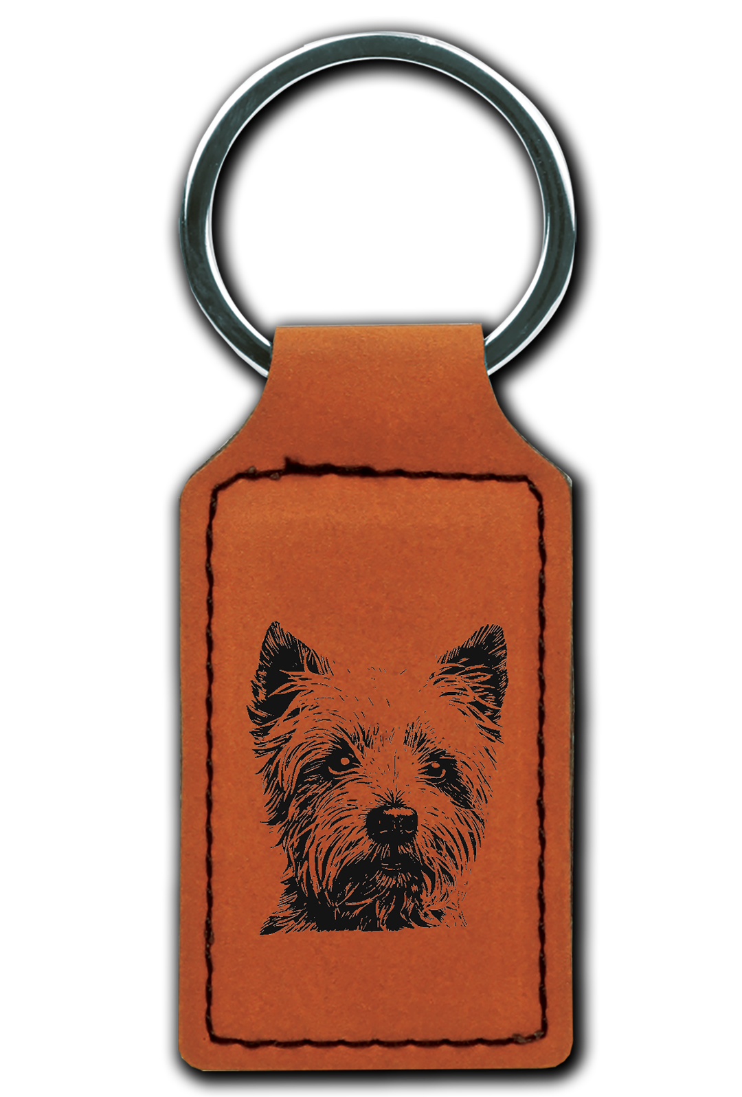Westie Leatherette Key Chain