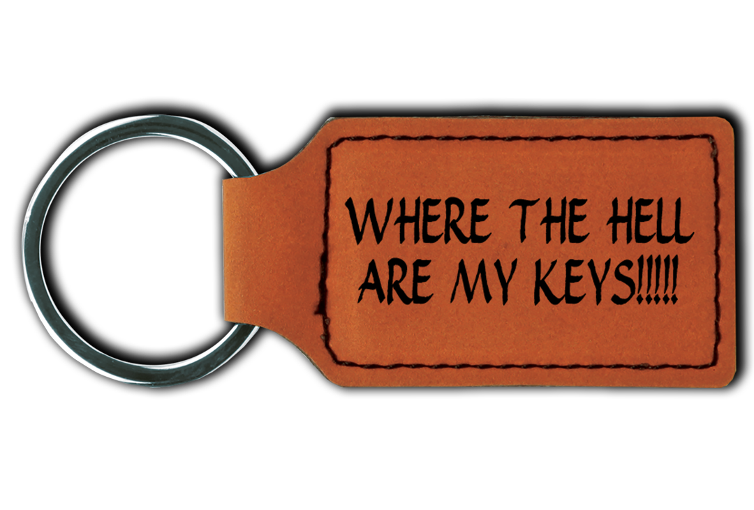 Funny Leatherette Key Chain