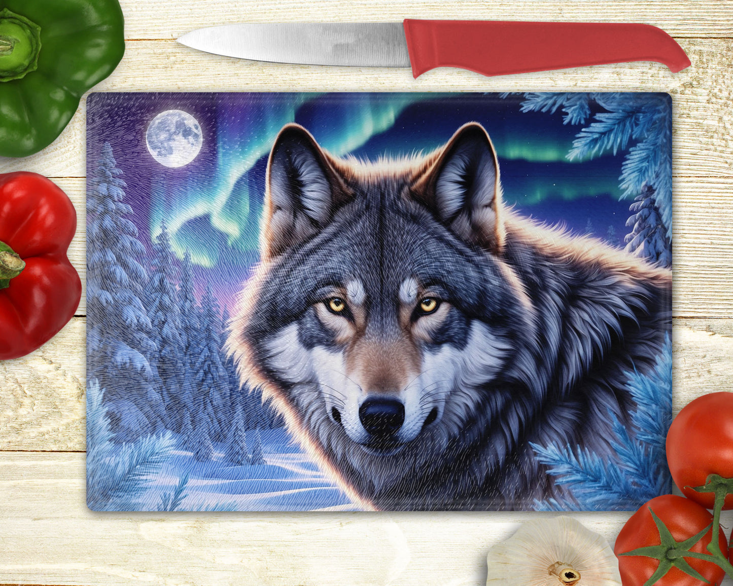 CWWC-Wolf Cutting Board
