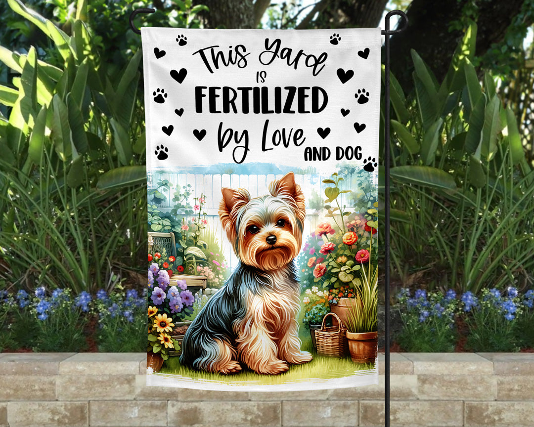 Yorkie Garden Flag