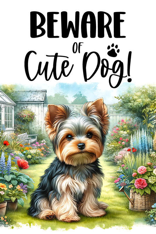 Yorkie Garden Flag