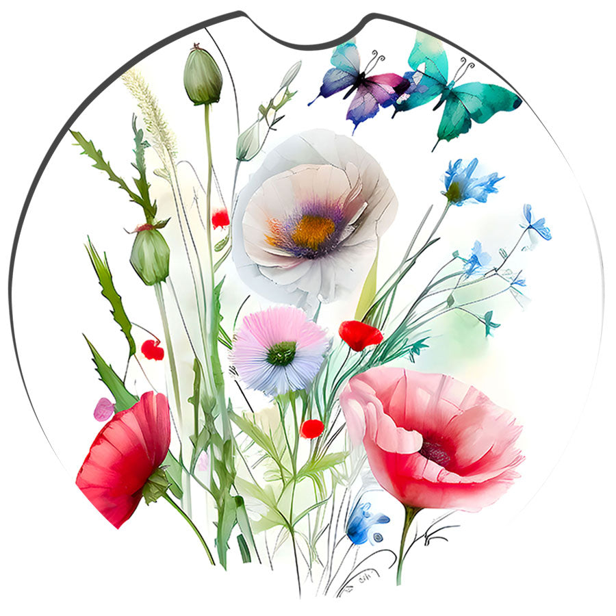 Wildflowers Car Coasters β Floral
