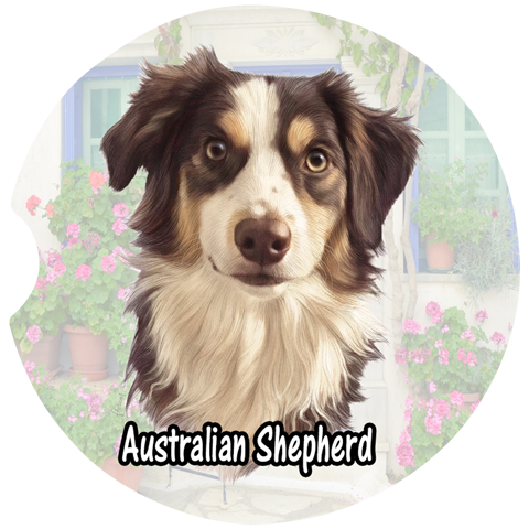 Australian Shepherd Car Coasters
