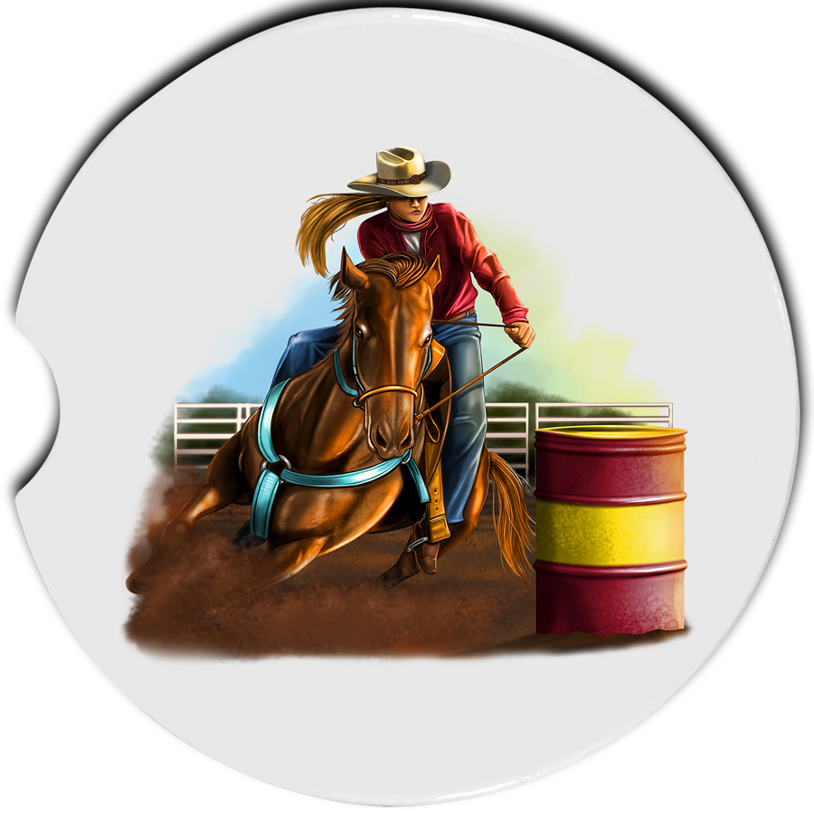 Barrel Racing Car Coasters