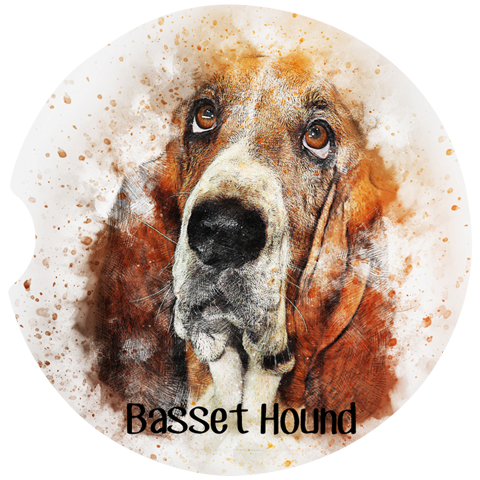 Basset Hound Car Coasters