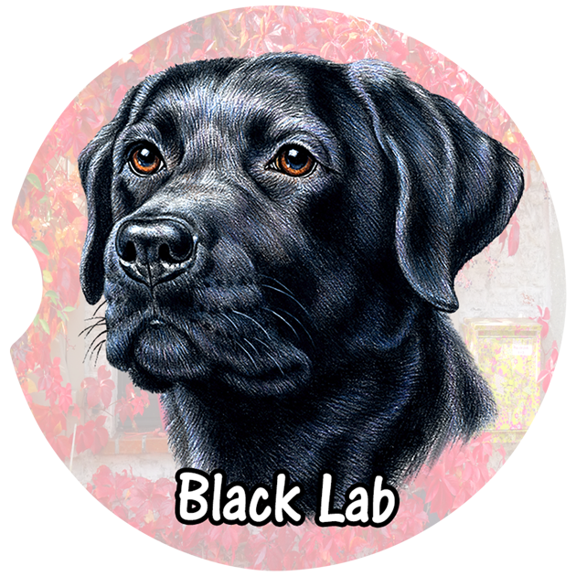 Black Lab Car Coasters