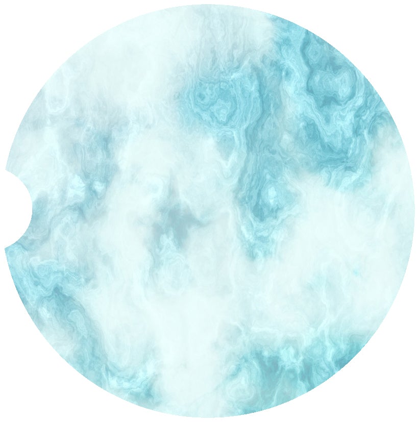 Blue Swirl Car Coasters