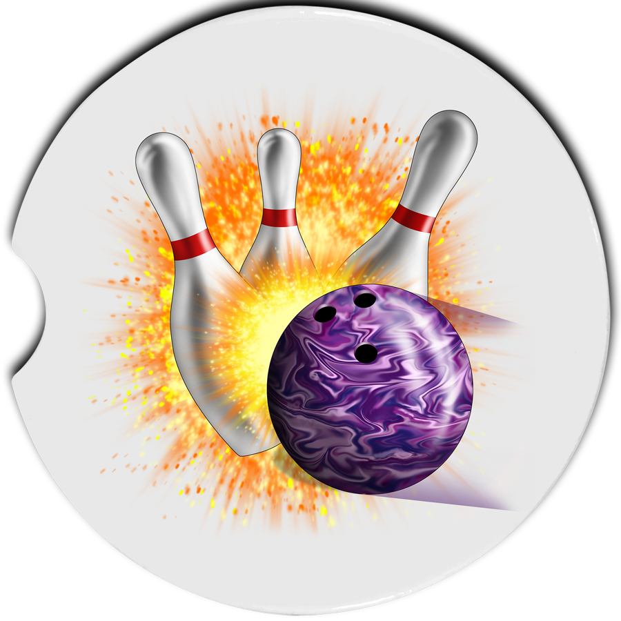 Bowling Car Coasters