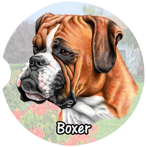Boxer Car Coasters