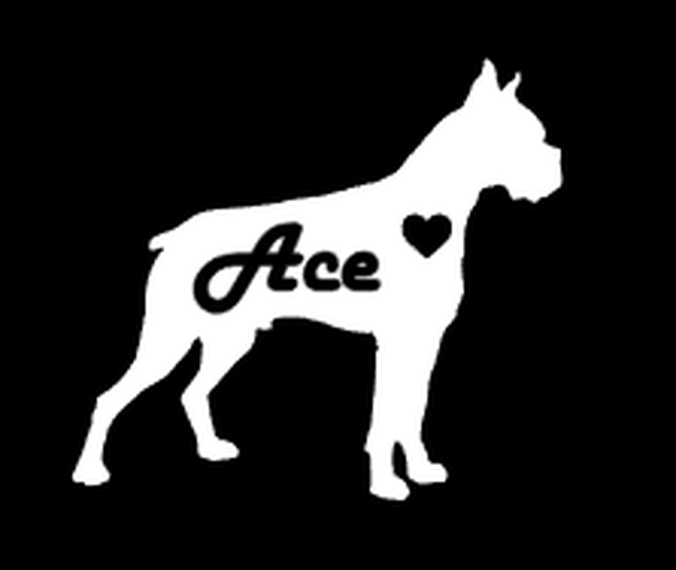 Boxer Vinyl Decal Sticker