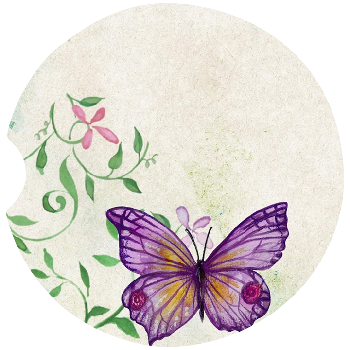 Butterflies Car Coasters