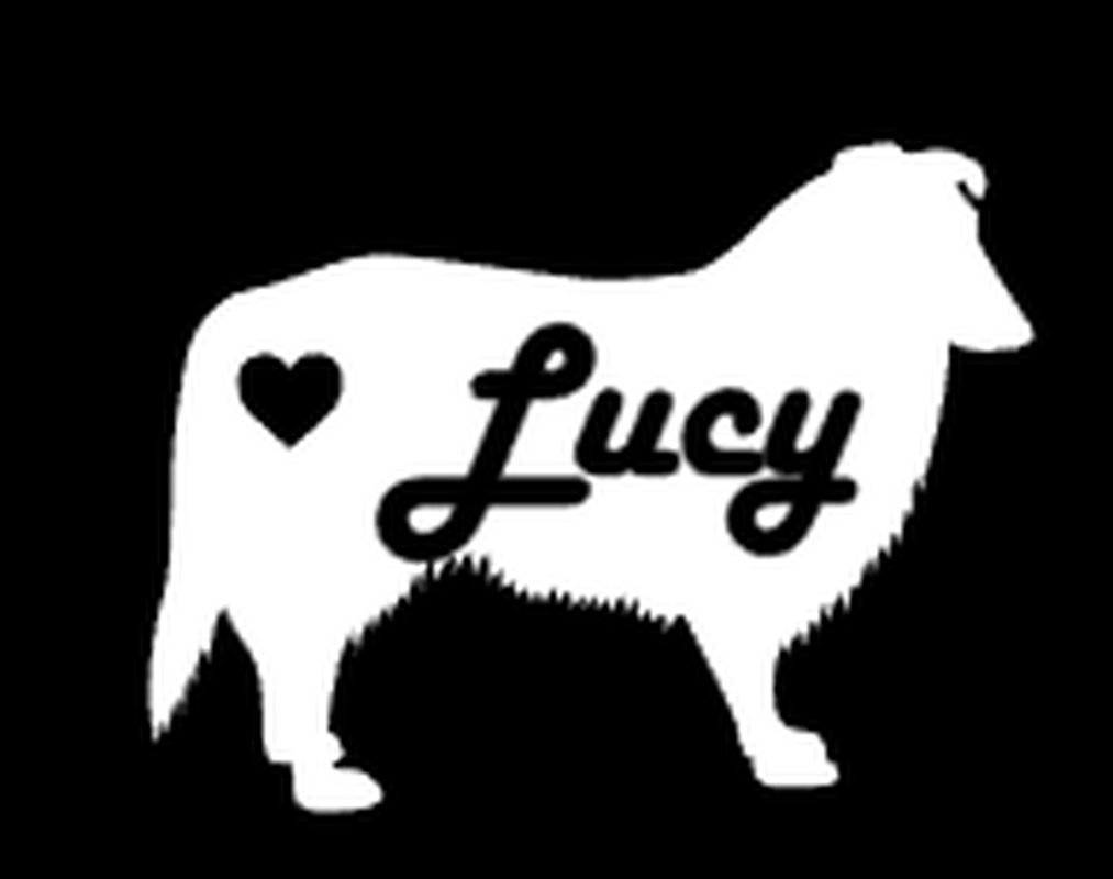 Collie Vinyl Decal Sticker