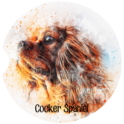 Cocker Spaniel Car Coasters