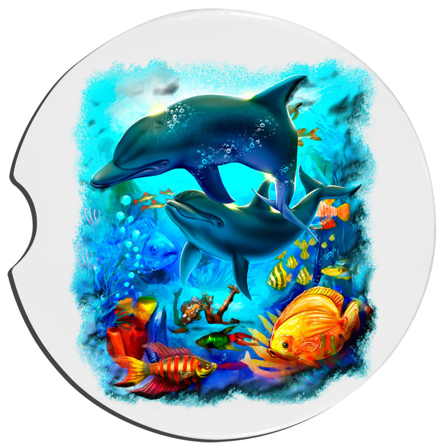 Dolphin Car Coasters