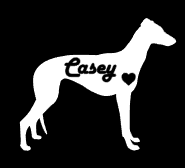 Greyhound Vinyl Decal Sticker