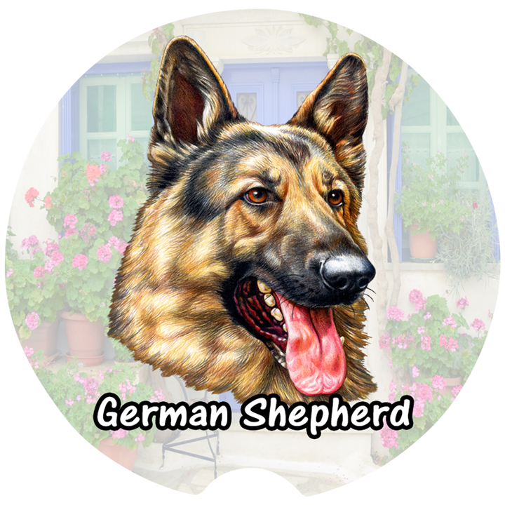 German Shepherd Car Coasters