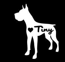 Great Dane Vinyl Decal Sticker