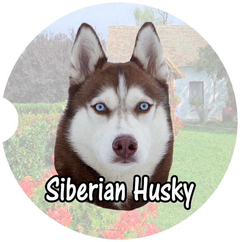 Husky Car Coasters – Red