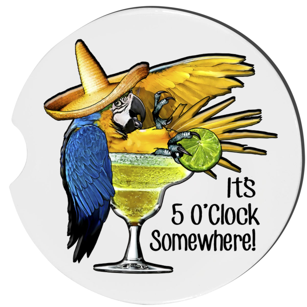 It's 5 O'clock Somewhere Car Coasters