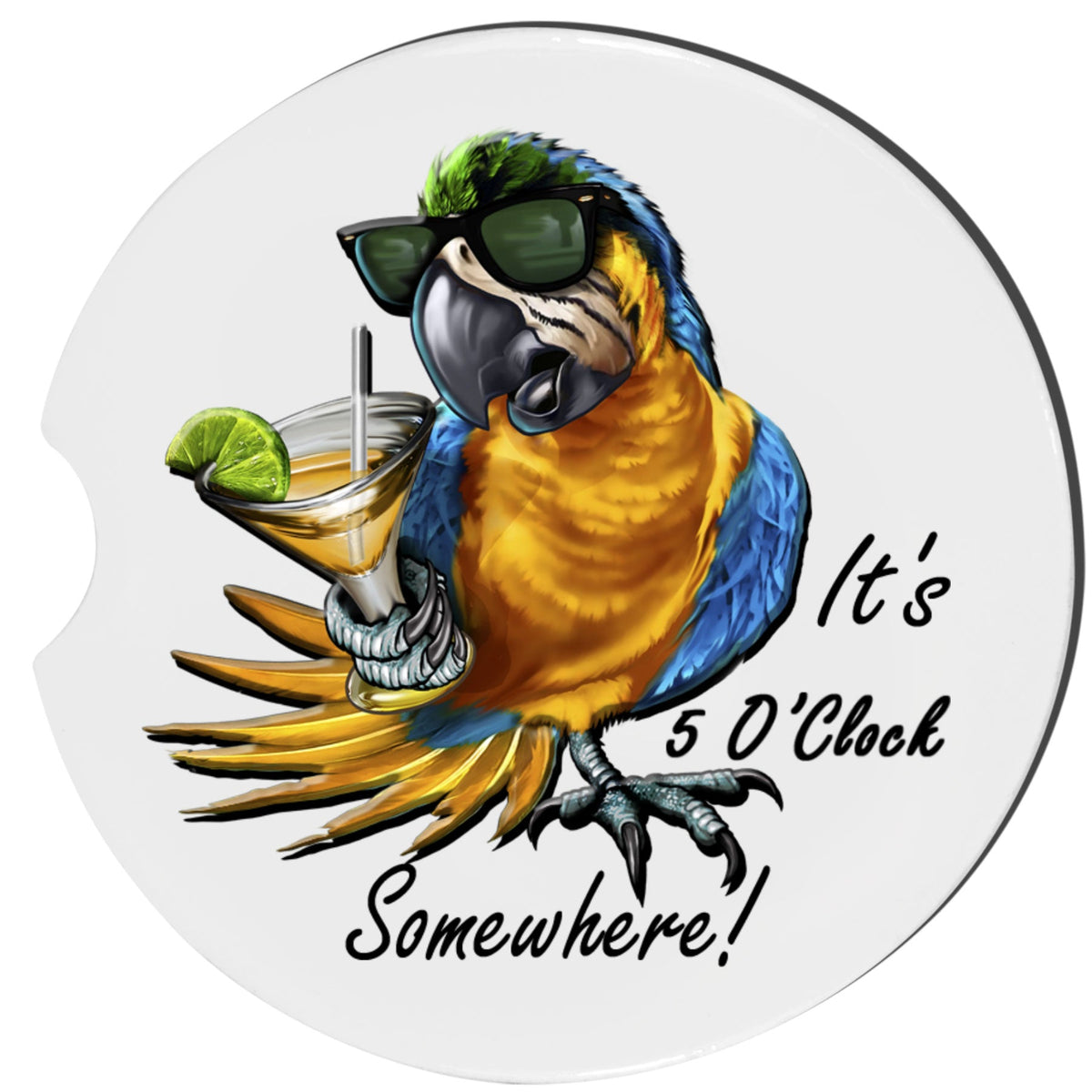 It's 5 O'clock Somewhere Car Coasters