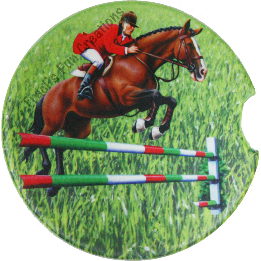 Horse Jumper Car Coasters