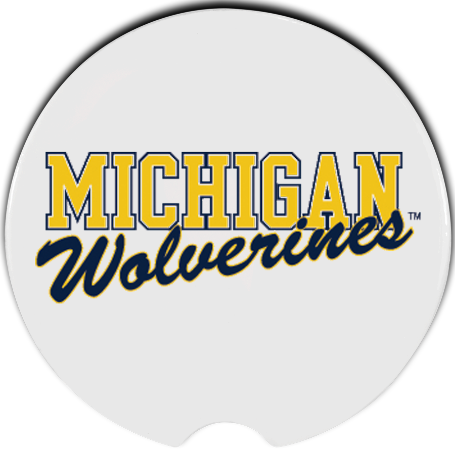 University of Michigan Wolverines Car Coasters