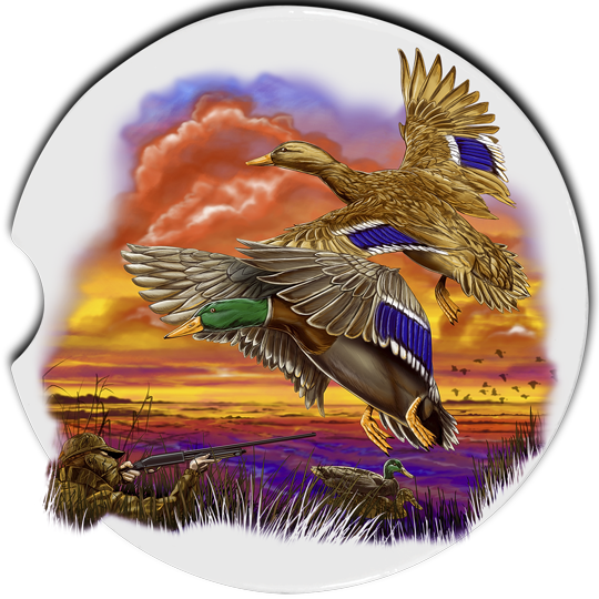 Mallard Duck Car Coasters