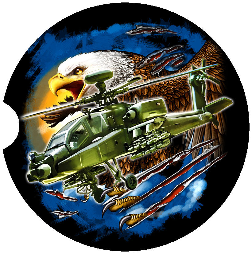 Military Helicopter Car Coasters
