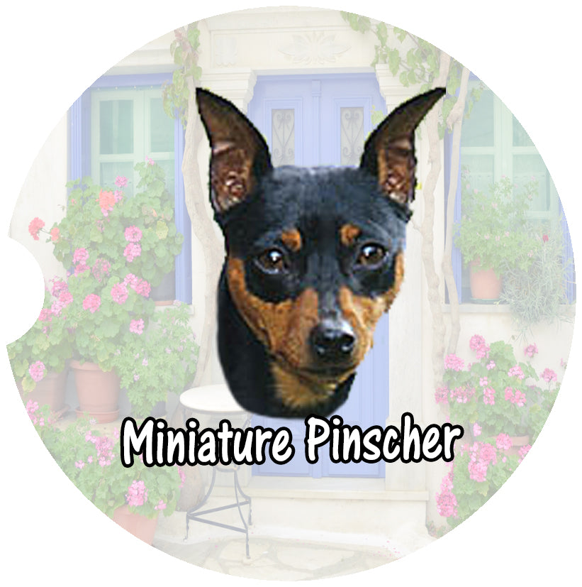 Miniature Pinscher Car Coasters