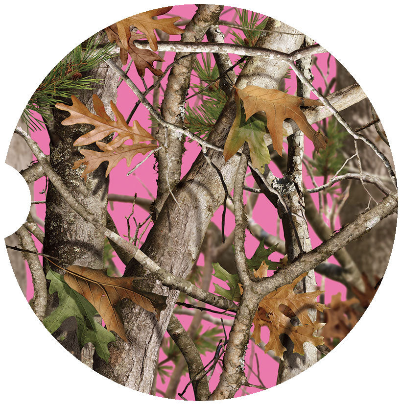Camo Car Coasters – Pink